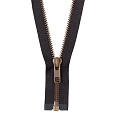 YKK-metalen-rits-deelbaar-zwart-tan-gebrand-0