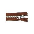 YKK-cowboy-rits-nikkel-tand-331|nikkel|roodonkerbruin-0